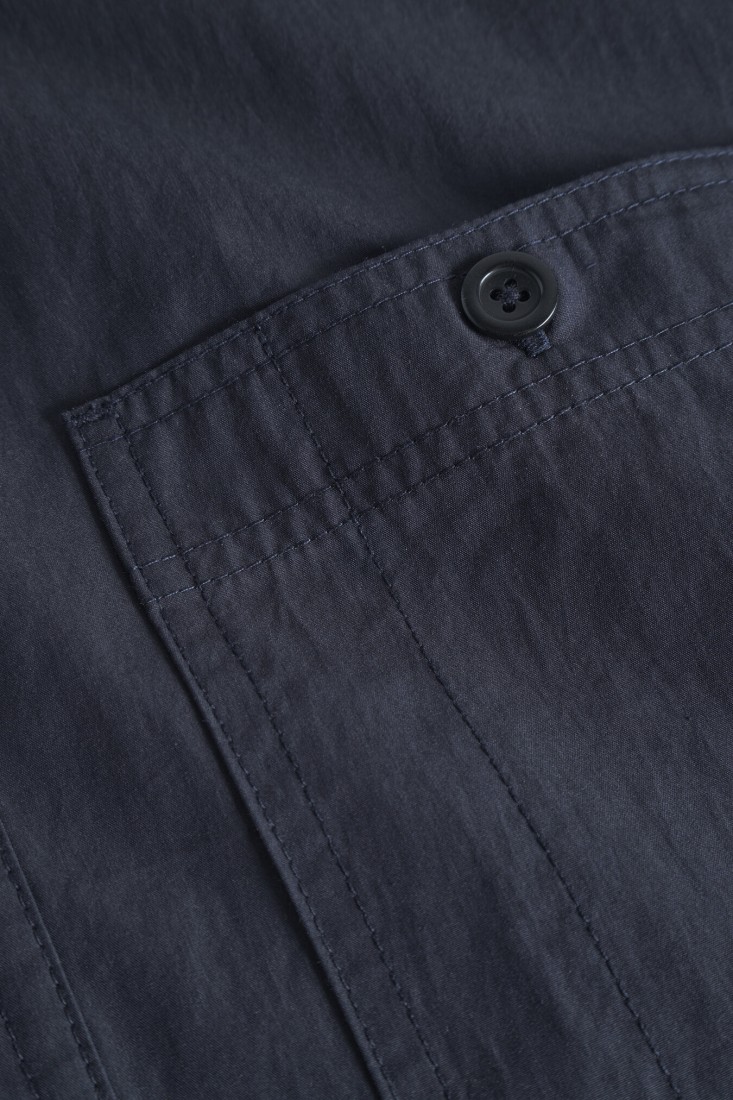 Ivan Tech Poplin SS Shirt Dark Navy Norse Projects