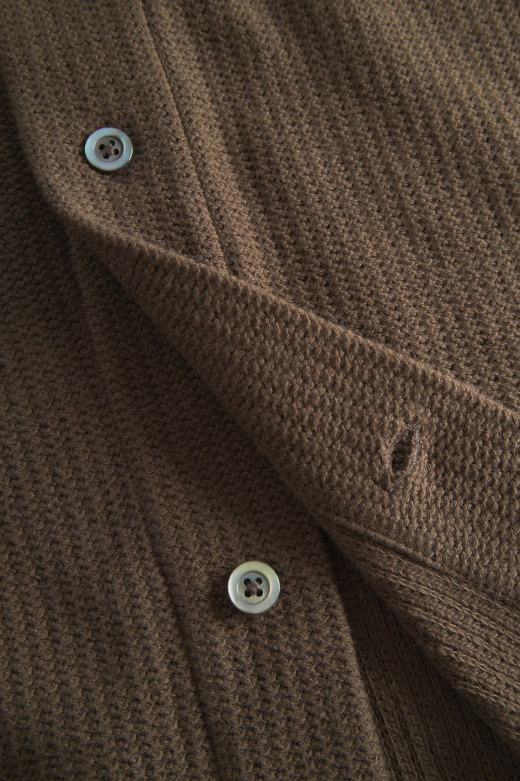 Gustav Crochet Jersey Shirt Chestnut Norse Projects